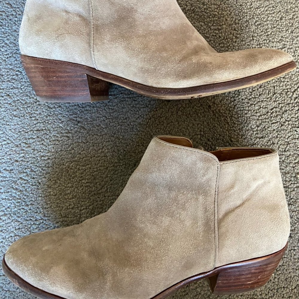 Sam Edelman suede ankle booties, 7.5W